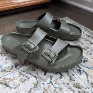 Birkenstock Arizona Essentials EVA Unisex Green Sandals Size 44 US 11